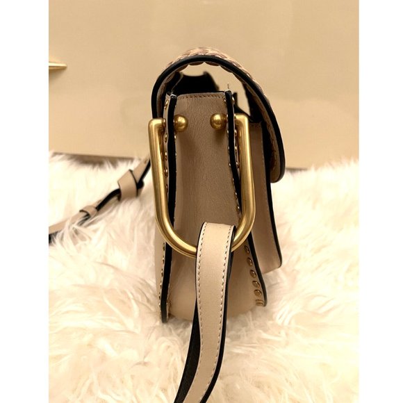 EUC CHLOE SMALL HUDSON PEARL BEIGE SHOULDER BAG TASSEL SMOOTH CALFSKIN PURSE Exc - Picture 14 of 16